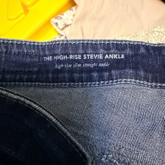 AG ANTHROPOLOGIE High-Rise Stevie Slim Straight Ankle Jeans - Size 10 - Picture 8 of 9